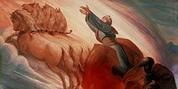 Пророк Илия на колеснице вознесся на небо
